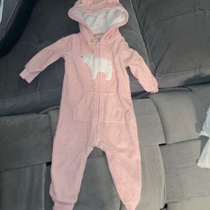 Size 9 months Carter’s bear sleeper pink